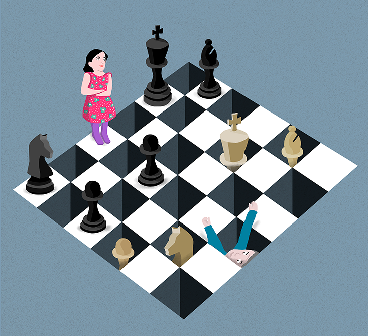 dessin du jeu d'échecs